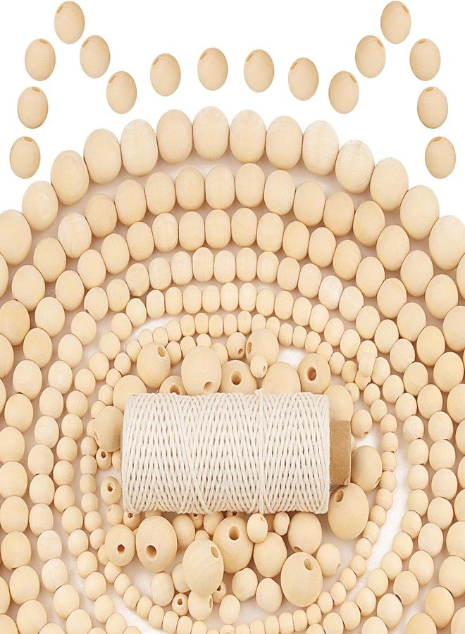 دي آي واي كرافتس مجموعة أشغال يدوية مكونة من 260 قطعة من الخرز الخشبي المستدير متعدد الألوان بأحجام 6/8/10/12 مم - Image 1